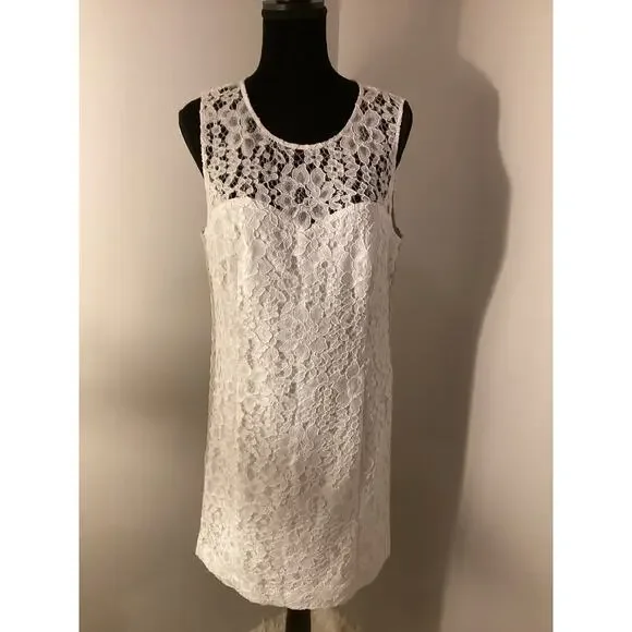 Lilly Pulitzer Mila feminine white lace dress 14 - Picture 2 of 7
